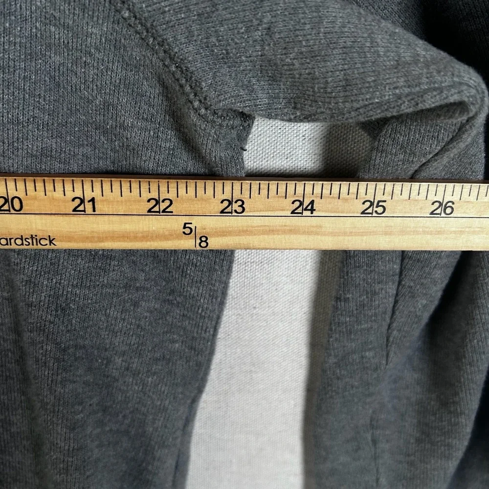 Eddie Bauer Sport‎ Shop Vintage Men's L Gray Cotton 1/4 Button Pullover Sweater